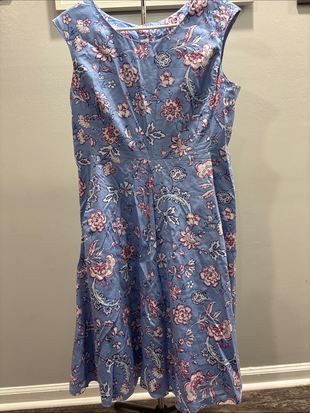 Joules Light Blue Floral Midi Dress